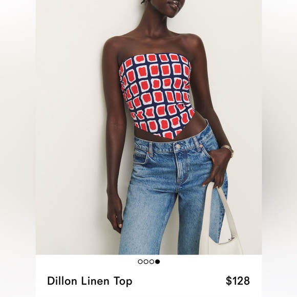 Reformation Tops - NWT Reformation Dillon Linen Top size 0